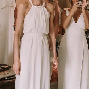 Joanna August Ivory Bridesmaid Dress in XXS